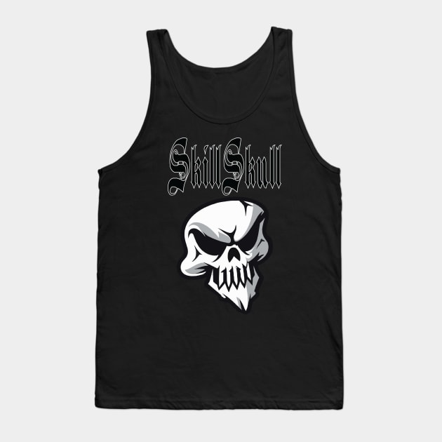 Skill Skull Tank Top by Deadzone Productions